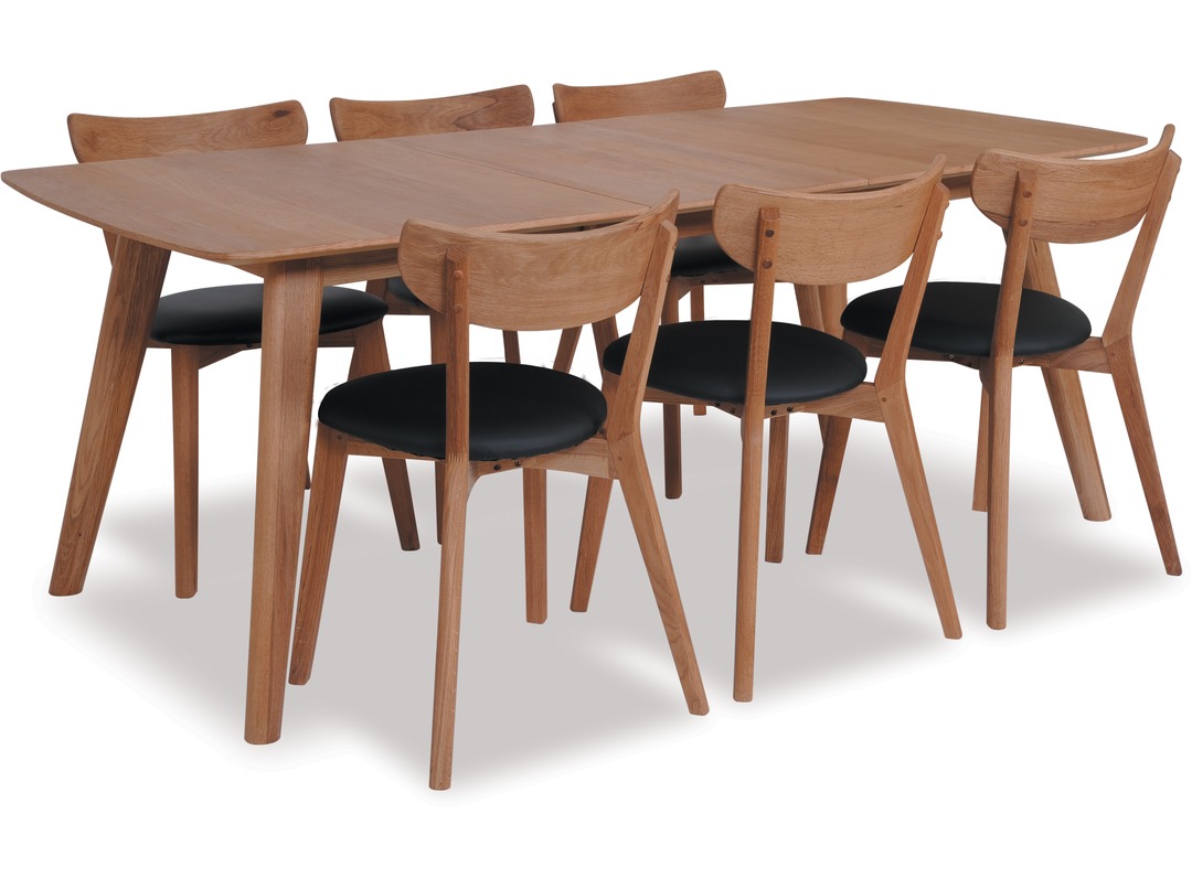 Rho 1800 Extension Dining Table Pero Chairs X 6