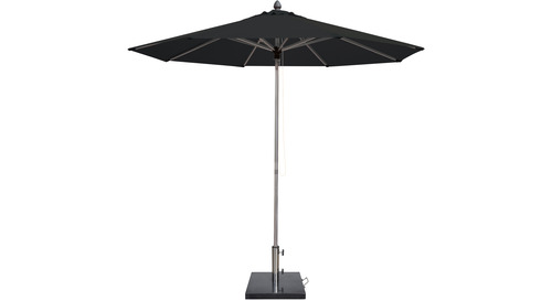 Cove 2.7m Round Outdoor Sun Umbrella - Black 